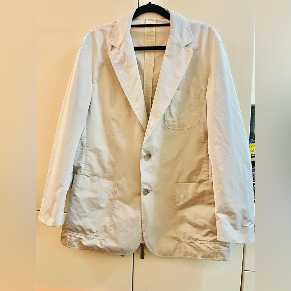 GF FERRE Men’s gray Blazer Jacket Size 38/52 Lightweight Casual Sport Coat